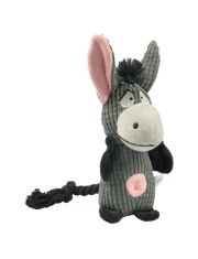 Игрушка для собак Mr.Kranch Ослик плюшевая с пищалкой и карманом