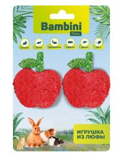 Игрушка для грызунов Bambini Pets "Яблочки" из люфы
