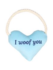 Игрушка для собак Mr.Kranch Сердечко с канатом и пищалкой 