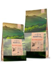 Сухой корм для щенков Rawival карликовых и мелких пород, ягненок с перепелом