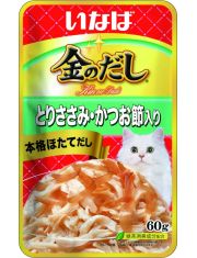 Влажный корм для кошек Inaba Kinnodashi куриное филе и кациобуси