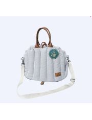 Сумка-автокресло BONITAPET Хлоя, для животных, серо-голубая, 50х30х35 см