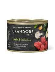 Монопротеиновый паштет для собак GRANDORF FRESH  из ягненка с цукини