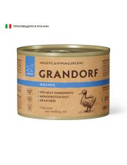 Монопротеиновый паштет для собак GRANDORF из утки для всех пород