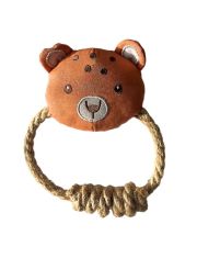 BONITAPET игрушка для собак Медвежонок с кольцом, 12,5х20 см 