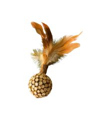 Игрушка для кошек BONITAPET Яблочко с перьями