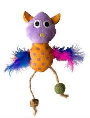 Игрушка для кошек BONITAPET Сова с перьями