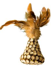 Игрушка для кошек BONITAPET Груша с перьями