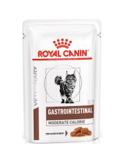 Влажный диетический корм для кошек Royal Canin Gastro Intestinal Moderate Calorie при заболевании желудочно-кишечного тракта кусочки в соусе