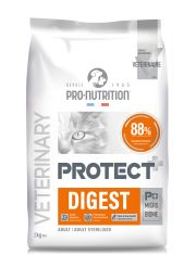 Сухой диетический корм для кошек Flatazor Protect Digest при аллергии и чувствительном пищеварении