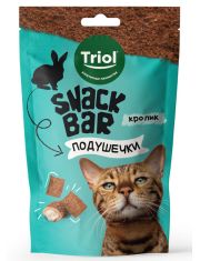 Лакомство для кошек Triol SNACK BAR Мини-подушечки с начинкой из кролика