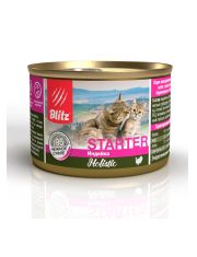 Консервы для котят Blitz Holistic Kitten Turkey Индейка (суфле)