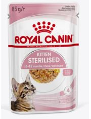 Влажный корм для котят Royal Canin Kitten Sterilised стерилизованных, кусочки в желе