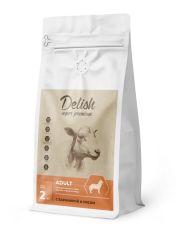 Сухой корм для собак Delish Premium средних и крупных пород, баранина с рисом