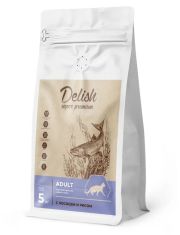 Сухой корм для кошек Delish Super Premium взрослых, лосось с рисом