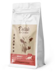 Сухой корм для кошек Delish Super Premium взрослых, куриная говядина с рисом