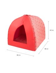 Дом для кошек вигвам ZooExpress "Геометрия" бязь №1 