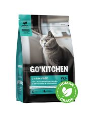 Сухой беззерновой корм для котят и кошек Go' Kitchen с лососем и морской рыбой