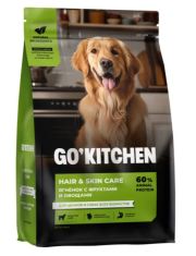 Сухой корм для щенков и собак беззерновой Go' Kitchen для здоровья кожи и шерсти с ягненком