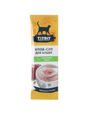 Лакомство TiTBiT Крем-суп для кошек с кусочками утки