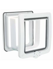 Дверца для кошек Trixie 4-Way c туннелем белый