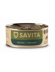 Консервы для кошек и котят SAVITA Кролик с тунцом