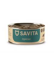 Консервы для кошек и котят SAVITA Треска