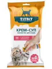Лакомство для кошек TiTBiT Крем-суп с кусочками телятины 