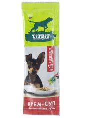 Крем-суп для собак Лакомство TiTBiT с кусочками телятины