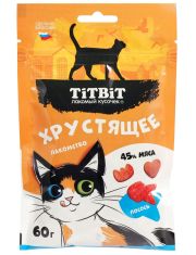 Хрустящее лакомство для кошек TiTBiT с лососем