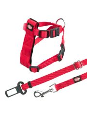 Авторемень безопасности со шлейкой для кошек и маленьких собак Trixie