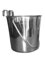 Ведро для собак УЮТ металл, на крючках 