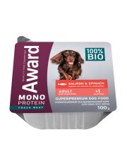 Влажный корм для собак AWARD Monoprotein паштет из лосося со шпинатом