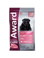 Сухой корм для собак AWARD SPECIAL CARE Weight Control для контроля веса со свежим мясом индейки
