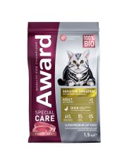 Сухой корм для кошек AWARD SPECIAL CARE Sensitive Digestion с чувствительным пищеварением со свежим мясом утки
