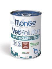 Диетические консервы для собак Monge VetSolution Dog Hypo Monoprotein LAMB Гипо монопротеиновый, снижения реакции пищевой непереносимости, с ягнёнком