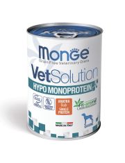 Диетические консервы для собак Monge VetSolution Dog Hypo Monoprotein DUCK Гипо монопротеиновый, снижения реакции пищевой непереносимости, с уткой
