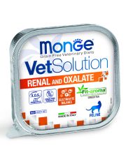 Влажный диетический корм для кошек Monge VetSolution Cat Renal and Oxalate при ХПН и профилактике образования оксалатов