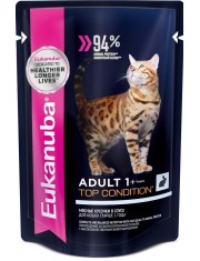 Влажный корм для кошек Eukanuba Adult Top Condition с кроликом в соусе