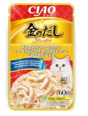 Влажный корм для кошек Inaba Ciao Kinnodashi Куриное филе со вкусом морского гребешка