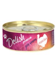 Консервы для кошек Delish Premium с мясом индейки