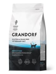 Сухой диетический корм для кошек GRANDORF Cat Vet Diet Dermatosis с заболеваниями кожи