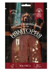 Лакомство для собак Нямтория Стейки из утки с водорослями