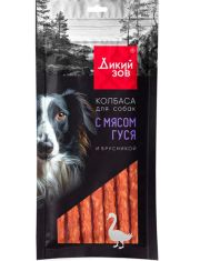 Лакомство для собак TitBit колбаски Дикий Зов с мясом гуся и брусникой