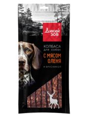Лакомство для собак TitBit колбаски Дикий Зов с мясом оленя и брусникой