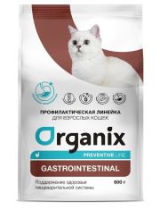 Сухой корм для кошек Organix Preventive Line Gastrointestinal Поддержание здоровья пищеварительной системы