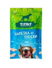 Лакомство для собак TITBIT Нарезка из трески