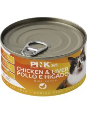 Консервы для кошек PINK 365 Курица с печенью и лактоферрином