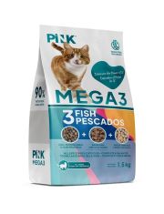 Сухой корм для кошек PINK MEGA 3 Тунец, треска и белая рыба