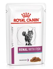 Royal Canin RENAL WITH FISH (РЕНАЛ С РЫБОЙ) Корм влажный для кошек для поддержания функции почек